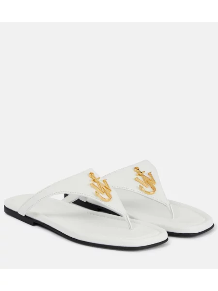 Chiloți tanga Jw Anderson din piele alb