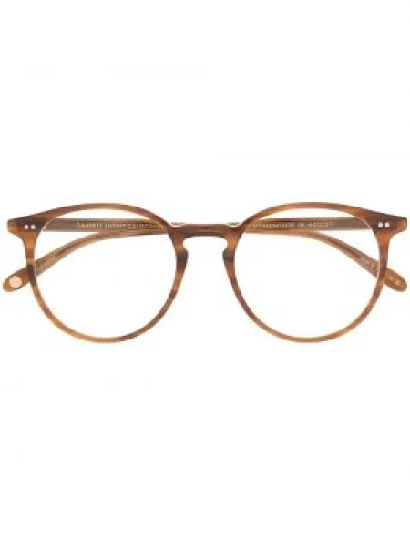 Ochelari de soare rotunzi Garrett Leight maro