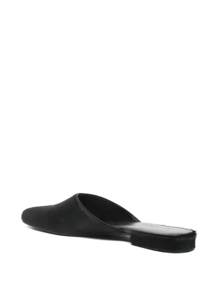 Papuci tip mules The Row negru