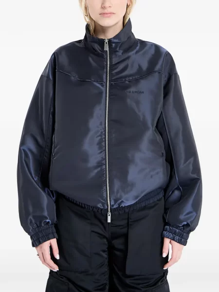 Geacă bomber Jordan din satin negru