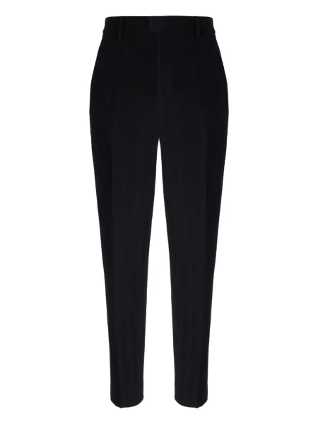 Pantaloni Missoni cu model herringbone negru