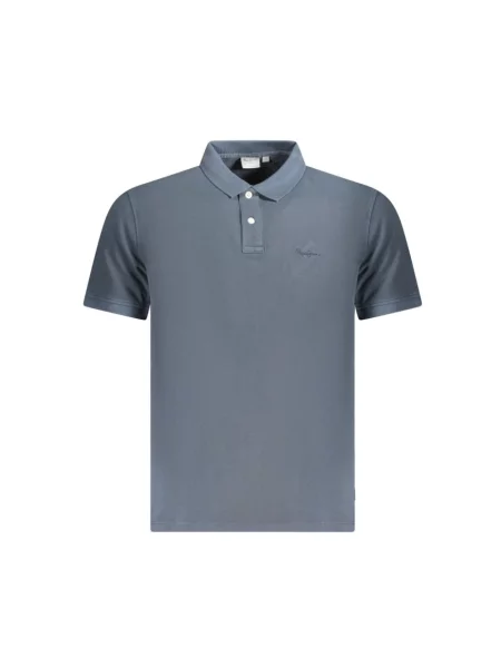 Krótki koszulka polo Pepe Jeans z krótkim rękawem niebieska