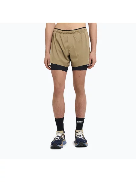 Długie majtki Ciele Athletics do biegania płócienne brązowe