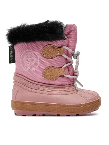 Čizme za snijeg Boatilus Nippy 02 Sint. Leather Boot ružičasta