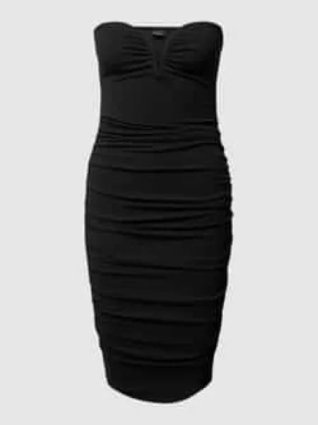 Sukienka koktajlowa z odkrytymi ramionami Gina Tricot czarna