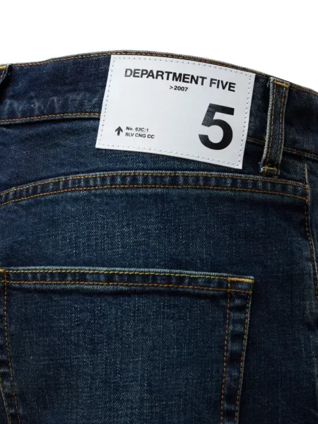 Straight fit džíny Department 5 s autogramem modré
