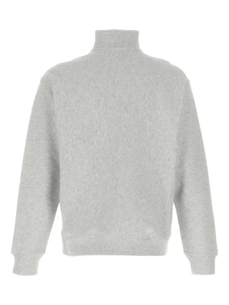 Суичър с цип Carhartt Wip бродиран сиво