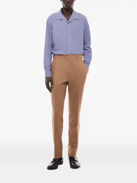 Pantaloni Fursac de lână maro