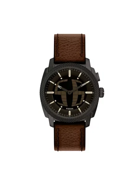 Fossil zegarek Machine Big Tic brązowy