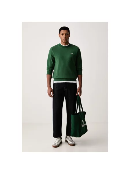 Bluza polarowa Lacoste zielona