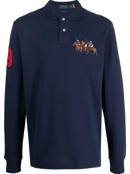 Vunene prugaste čarape Polo Ralph Lauren s vezom ružičasta
