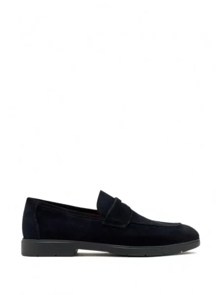 Pantofi loafer Magnanni din piele de căprioară albastru
