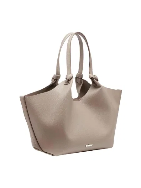 Shopper kabelka Dkny z ekologickej kože béžová