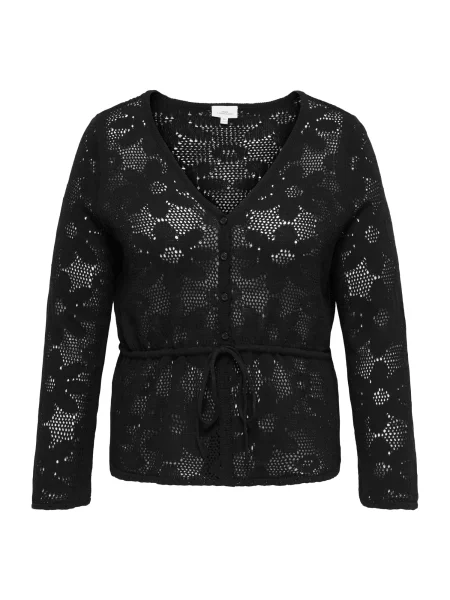 ONLY Carmakoma Geacă tricotată CARISABELLA' negru