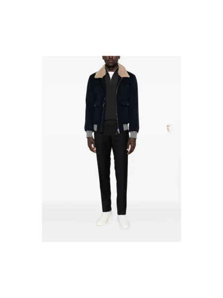 Kurtka bomber Brunello Cucinelli niebieski