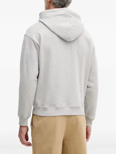 Hoodie Benetton με σχέδιο με κορδόνι γκρι