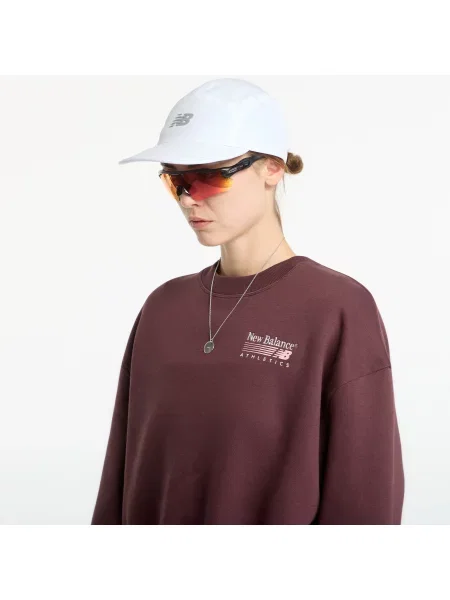 Hanorac crewneck New Balance din piele