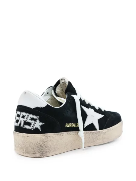 Маратонки Golden Goose с протрити краища черно