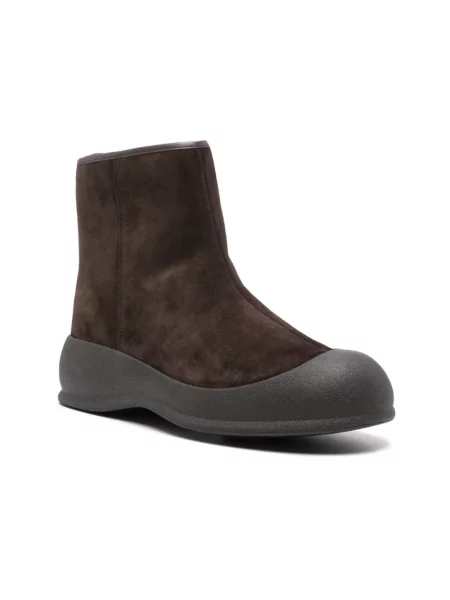 Botki Bally zamszowe brązowe
