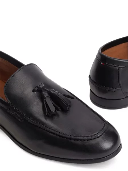 Pantofi loafer Tommy Hilfiger din piele negru