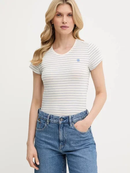 Тениска G-Star Raw дамска зелено синьо