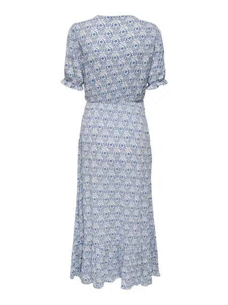ONLY Rochie ONLCHIANTI albastru porumbel alb