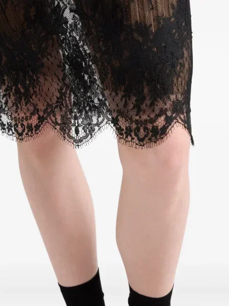 Fusta plisata Prada plisată negru