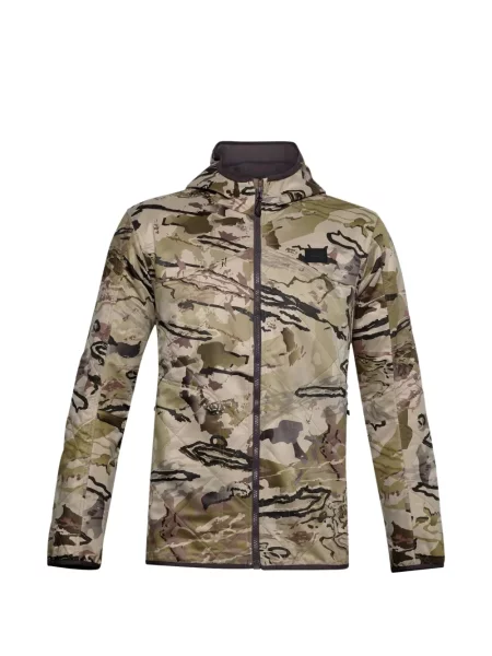 Geacă Under Armour cu glugă verde