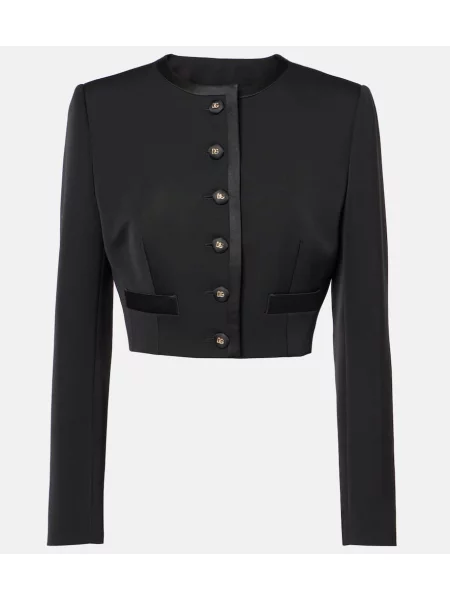 Volnena jakna Dolce&gabbana črna