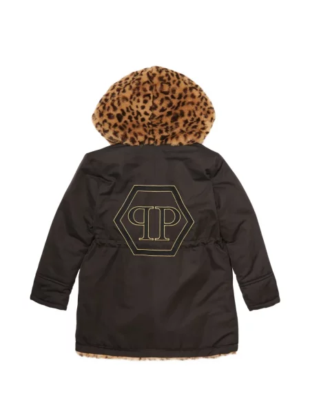Futro dziecięce Philipp Plein brązowe
