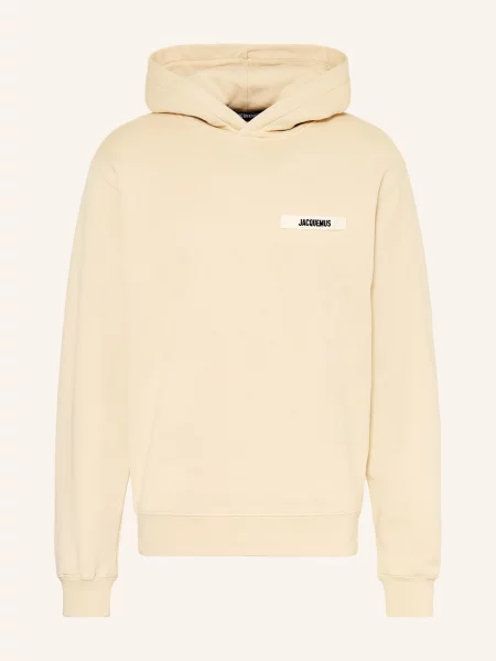 Jacquemus Mikina Le Hoodie Gros Grain béžová