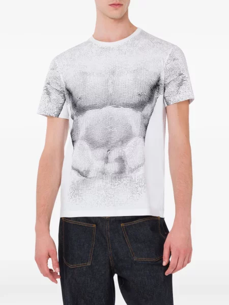 Tricou Moschino cu imagine alb