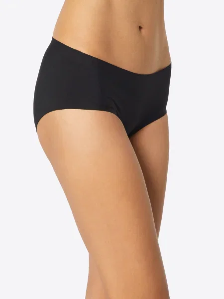 SCHIESSER Bugyi Invisible Cotton' fekete