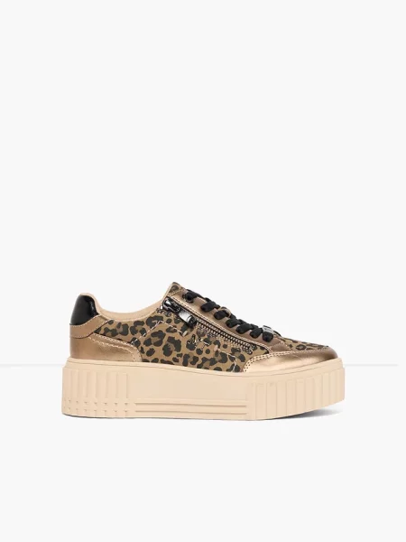 Sneakersy marki Marco Tozzi w panterkę