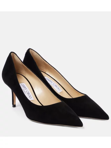 Pantofi cu toc Jimmy Choo din piele de căprioară negru