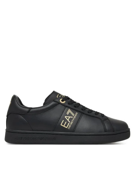 Emporio Armani Členkové tenisky CLASSIC zlatá čierna