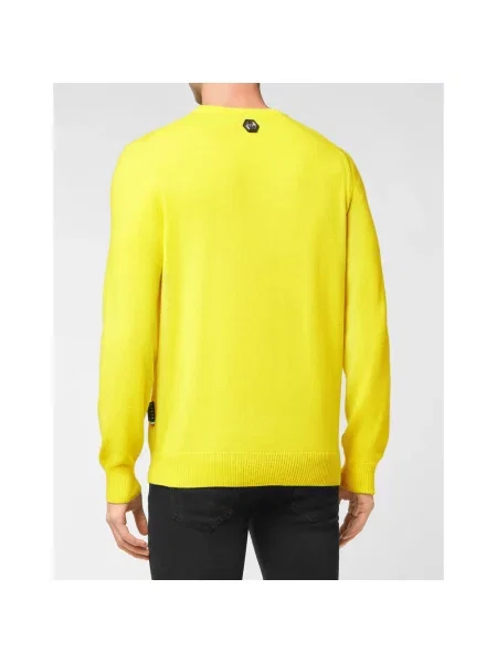 Sweter Philipp Plein żółty