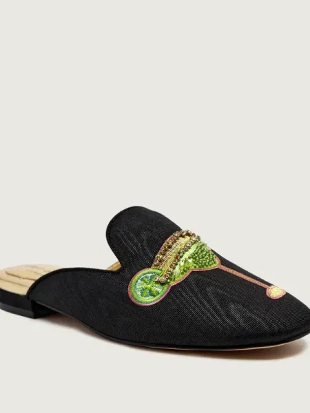 Kurt Geiger Mules încălțăminte EMBROIDERED negru