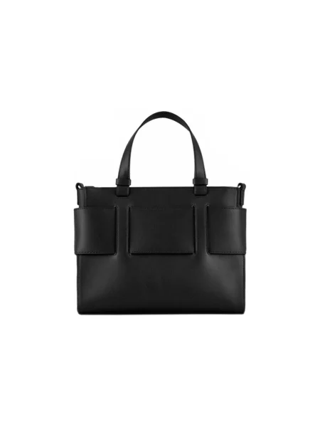 Armani Exchange geantă pentru femei cu imitație de piele negru
