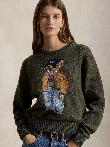 Polo Ralph Lauren pulover pentru femei din verde