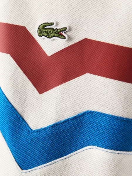Поло Lacoste белое