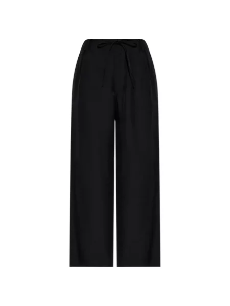 Pantaloni Y-3 cu picior lat negru