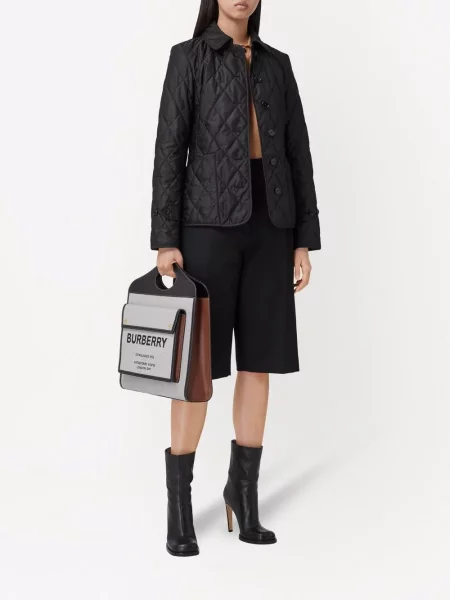 Striukė Burberry dygsniuotas juoda