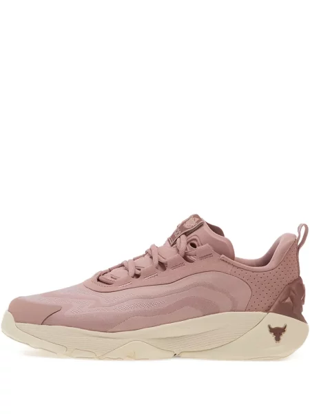Sneakerși Under Armour Project Rock cu șireturi din dantelă roz