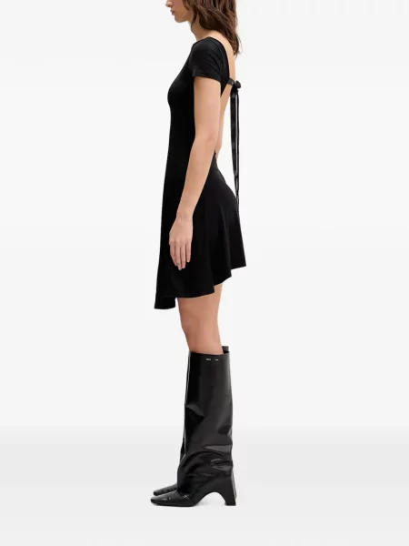 Rochie mini Vetements cu funde negru