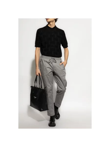 Koszulka polo Dolce And Gabbana z nadrukiem czarna