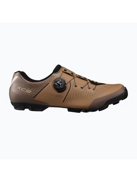 Férfi MTB kerékpáros cipő Shimano brown. Méret: 45 EU barna