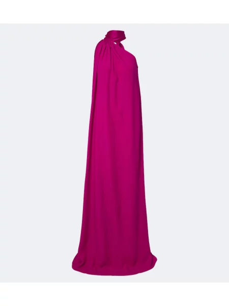 Rochie Taller Marmo drapată cu un umăr gol roz