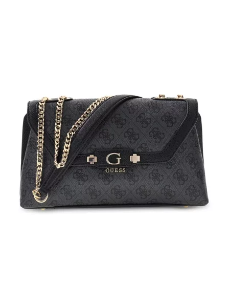 Guess Torebka Lindsey Czarny szara