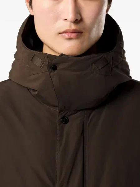 Geacă parka Stone Island cu strasuri maro